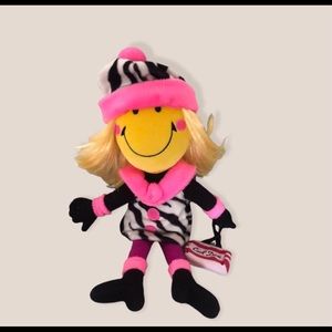 Smiley Face Plush World “Cool Diva” Rare and Retired NEW.